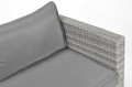 Outdoor 2-seat Sofa MALAGA, grey