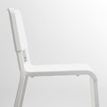 NORDEN / TEODORES Table and 4 chairs, white/white, 26/89/152 cm