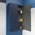 GoodHome Bathroom Wall Cabinet Imandra 60 x 90 x 15 cm, matt dark blue