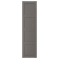 BERGSBO Door with hinges, dark grey, 50x195 cm