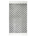 Cotton Rug Zeste, black-white