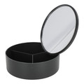 Mirror with Organizer for Cosmetics/Jewellery Bakul, black