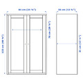 HAVSTA Cabinet, white, 81x123x35 cm