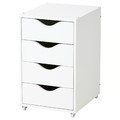 FRIIDROTT Drawer unit on castors, white, 35x56 cm