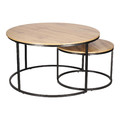 Set of 2 Coffee Tables Ruth, acacia wood