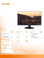 AG NEOVO 27" Monitor SC-2702 LED VA FHD HDMI VGA BNC 24/7