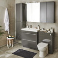 Bathroom Wall Cabinet GoodHome Imandra 40x90x36cm, grey