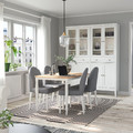 DANDERYD / DANDERYD Table and 4 chairs, oak veneer white/Vissle grey, 130x80 cm