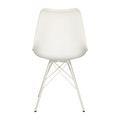 Chair Eris, PP/faux leather, 1pc, white/white