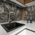 PVC Wall Panel 2440 x 610 mm, dark marble