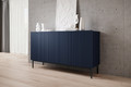 Three-Door Cabinet Nicole 150 cm, dark blue, black legs