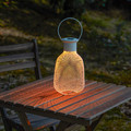SOLVINDEN LED solar-powered lantern, outdoor/mesh white, 29 cm