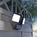 GoodHome Floodlight Parksville, motion sensor, 30 W IP44, graphite