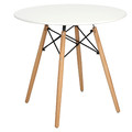 Table DTW 80cm, white/wood