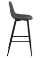 Bar Stool Wilma, dark grey/black