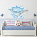 Wall Sticker 85x109cm - Whale