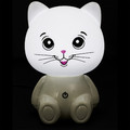 Night Lamp Cat USB LED, white
