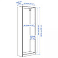 PAX Wardrobe frame, dark grey, 100x35x201 cm