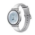 Xiaomi Watch S4 Smartwatch 41mm, Silver, White Leather Strap