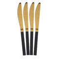 Cutlery Set Cerise 16pcs, black-gold