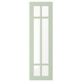 STENSUND Glass door, light green, 30x100 cm