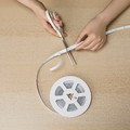 KABBLEKA LED lighting strip with USB, adjustable colour, 3 m