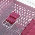 Refrigerator Storage Container for Fruits and Vegetables, dark red