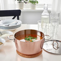FINMAT Pot with lid, copper/stainless steel, 3 l