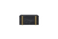 Wall-Mounted Bedside Table Verica Set of 2, charcoal/gold handles