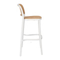 Bar Stool with Backrest Antonio, white