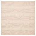 VIPPSTARR Tablecloth, stripe pattern red/natural, 150x150 cm