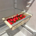 Adjustable Hanging Refrigerator Shelf, dark red