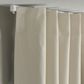 BENGTA Block-out curtain, 1 piece, beige/with heading tape, 210x300 cm