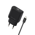 Beline Wall Charger EU Plug 30W USB-C + kabel lightning, black