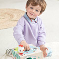 LILLIPUTIENS Wooden Activity Cube - Farm 12m+