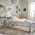 SLÄKT Headboard with cover, Vissle beige