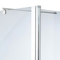 Cooke & Lewis Shower Walk-in Panel Onega 80+45cm, chrome/pattern