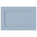 SANNIDAL Door with hinges, blue, 60x40 cm