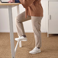 MITTZON Conference table, birch veneer/white, 140x68x105 cm