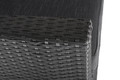 Garden Corner Sofa Set with Table, black