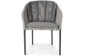 Outdoor Chair VICTORIA, black-grey