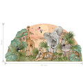 Wall Sticker Set 161x79cm - Safari