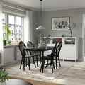 DANDERYD / SKOGSTA Table and 4 chairs, black/black, 130 cm