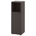 EKET Storage combination with feet, dark grey, 35x35x107 cm