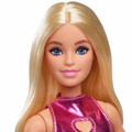 Barbie Fashionistas Doll #230 in Metallic Pink Minidress HYT88 3+