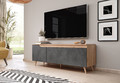 TV Cabinet Tue, gold craft/concrete graphite effect