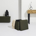 Folding Storage Pouffe Vels Atom, khaki