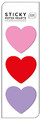 Sticky Notes Hearts 45x45/25 Sheets, 1pc, assorted colours