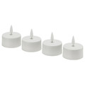SKATGÅS LED tealight, white