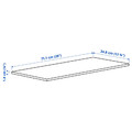 KOMPLEMENT Shelf, dark grey, 75x35 cm